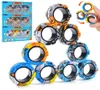 Decompressiespeelgoed Fidgetspeelgoed voor kinderen Magnetische ring Adhd Angst Relief Vinger Grappige cadeaus Spinner Jongens Meisjes Drop Leveren