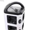 Stromkabelstecker TESSAN Vertical Tower Power Strip Mehrfachsteckdosen mit EU-Steckdosen USB-Anschlüsse 2M Verlängerungskabel Europa Korea Stecker Steckdose YQ240117