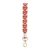 Chaveiros Macrame Lanyard Chaveiro Pulseira para Mulheres Boho Wristlet Carteira Handmade Keyring