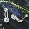 Vvs couleur GRA diamants moissanite argent sterling 925 bijoux hip hop femmes moissanites goujons boucle d'oreille cadeau