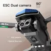 D6 Pro Turuncu Fırçasız Optik Akış Uzaktan Kumanda Drone SD Çift Kameralı 2/3 Piller ESC Kamera 540 ° Akıllı Engel Kaçınma Yükseltilmiş Fırçasız Motor