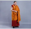 Etniska kläder Tibetanska buddhismdräkt Lamaism Monkkläder Tantric Inheritanc Lama Cloak Polyester Cotton 2024