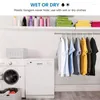 Hangers White Standard Plastic (50 Packs) Durable Tubular Shirt Are Very Suitable For Laundry And Daily Use