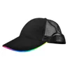 볼 캡 LED 조명 모자 글로우 클럽 파티 야구 힙합 조절 가능한 스포츠 모자 모자