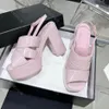 Sandálias de salto plataforma sapatos de designer para mulheres clássicos fivela de couro sapatos de salto robusto com caixa 35-41 confortável 12,5 cm de salto alto designers sandália