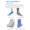 Veidoorn Crew Sport Socks Men Professional Anti Slip Ankle Compression Thick Grip Sock for Fitness Workout Basketball Running 240117