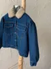 Jackets Children Denim Coat 2024 Autumn And Winter Korean Style Retro Warm Casual Simple Thick Loose Clothes For Kids