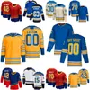 Stitch Hockey Mens Child Women 42 Kasperi Kapanen Jersey 15 Jakub Vrana 12 Kevin Hayes 30 Joel Hofer 63 Jake Neighbors 70 Oskar Sundqvist Blue Red White Yellow Team