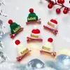 Acessórios de cabelo Feliz Natal Decoração Chapéu Hairpin Bonito Papai Noel Lantejoulas Crianças Clipe Pano Amor Infantil