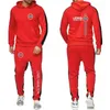 Driver F1 Lewis Hamilton Digital 44 Tute da jogging autunnali per uomo Felpa con cappuccio a righe + pantaloni Tuta Abbigliamento sportivo Abbigliamento felpa