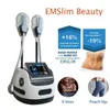 Andra kroppsskulptering av bantning 2 Applikatorer Emslim Machine Electromagnetic Muscle Stimulation Fat Burning Shaping Beauty Equipment