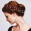 Pinces à cheveux 6 pièces, Mini pinces métalliques antidérapantes avec strass, mélange de fleurs colorées, accessoires pour femmes et filles