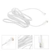 Microfones White 4-Core Phone Cable RJ11 till RJ45 8P8C-förlängning (svart 17cm) 2st Plug-adapter Internetförsörjning Ethernet