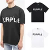 Designer Brand Street T-Shirt Purple Brand Classic Logo Letters 100 ٪ Cotton Cutton Short Sere Shirt Men and Women's S-XL