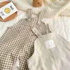 Pullover Baby Plaid Salms Boys Girls Corduroy Strap Pants فضفاضة سراويل Ldren الرضع طفل عارض