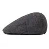 Ball Caps BOTVELA-Wool Flat Cap for Men and Women Herringbone Newsboy Khaki Ivy Hat Cabbies Driver Beret Boina 002 100% YQ240117