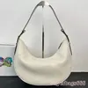 Arque Borsa grande in pelle borse luna Logo triangolo in metallo smaltato Borsa da donna Borsa a tracolla da donna Borsa a tracolla classica da donna Borsa a tracolla a tracolla