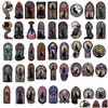 Autostickers 50 stuks waterdichte autosticker gothic donkere kat diy stickers decoratief voor kinderen gitaar laptop lage drop levering auto's Dhqij