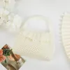 Beautifully woven shell pearl purse stylish purse handmade beaded purse lady travel handbag wedding party dinner bag 240117