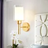 Lampade da parete Spada moderna e minimalista per scale per comodino Camera da letto LED Illuminazione a sfera in vetro Sconce da pranzo Nero