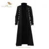 Sishion Long Medieval Renaissance Costume Gentlema Coats VD3537 Gothic Steampunk Trench Vintage Frock Outfit Coat for Men S-5XL 240117