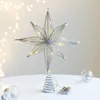 Kerstversiering Boom LED-stertoppers Batterijaangedreven Boomtopdecoratie Slingerornament Jaar