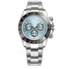 Luxe heren kijken Hoogwaardige roestvrijstalen automatisch horloge 41 mm modemerk Saffier waterdichte mechanisch horloge