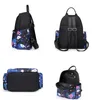 Mochilas escolares con estampado en Color para mujer, morral de nailon impermeable de gran capacidad, mochila de viaje de ocio para niña 2024