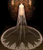 Bridal Veils WhiteIvory 5 Meters Long Wedding Lace Edge Accessories Voile Cathedral Veil Velo De Novia7488632