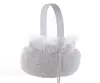 White Rose Flower Girl Basket Elegant Satin Bow knot Round Wedding Favors Decoration9701448