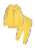 Conjuntos de roupas 2021 2 pcs crianças conto moda bebê criança meninos roupas conjunto moletom jaqueta calças infantis roupas casuais terno outono co3511772