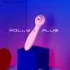 Andra hälsoskönhetsartiklar Polly Plus 2 i 1 Uppvärmning 10 lägen Vibratorklitoris suger G Spot Stimulation Vibrating Dildo för kvinnor Q240117