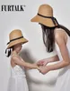 FURTALK Summer Hat for Women Kids Straw Hat for Beach Baby Girls Sun Hat Travel Bucket Cap chapeu feminino for Summer Y2006025468034