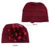 Vrouwen Etnische Stijl Hoofddoek Populaire Grote Bloem Tulband Hoed Comfortabel Aanbrengen Huid Hoofdband Mode Bruiloft Cap Wrap Hoofd Hoed