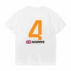 F1 Chemise Lando Norris 4 T-shirts Jeux de course Drôles T-shirts Graphiques Moletom Masculino Hommes Décontracté Femmes Vêtements Hauts T-shirts