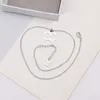 Mode designer ketting hanger kettingen ontwerper goud vergulde roestvrij staal eenvoudige trui ketting voor vrouwen bruiloft hoge kwaliteit sieraden geen doos 20stijl