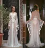 Uzun Kadın Dantel Düğün Cüppeleri Uzun Kollu İç Çamaşırı Görüyor Slainessmaid Nightgown Binyolu Binyolu Seksi iç çamaşırı Nightwear7926576