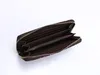Designer singel blixtlås plånbok det mest eleganta sättet att bära runt pengarkort och mynt män läderväska korthållare långa affärskvinnor plånbok A072