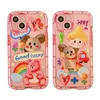 Étuis de téléphone portable Apple 15 14pm mignon dessin animé fille chien 13p12pm coque de téléphone Apple 15 14 bord complet 13pm approprié 3YW0