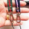 Keychains 100st/Lot 3 Colors Stripe Lanyard Phone Mobile Rope Cell Holder Lanyards