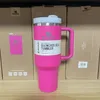 Großhandel 40 Unzen isolierter Tasse mit Stroh Edelstahl Griff Eiscreme Tasse Autokalte montiert