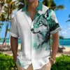 Unisex Zomer Hawaiian Shirt Mannen 3d Animal Print Shirt Mannen En Vrouwen Tijger Patroon Korte Mouw Losse Ademende Top 5xl 240117