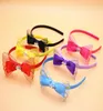 Girls Fashion Glisten Grosgrain Ribbon Bows Baby Toddler Hairbands Kids Headbands Children Hair Hoop Tiara Hair Accessories5341698