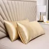 2pc yastık kılıfı ipek saten saç güzellik yastık kılıfı rahat yastık kılıfı ev dekorasyon toptan 240113