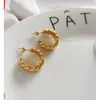 Stud Earrings Geo Twist Ball Statement Women Jewelry Punk Party Gown Brincos T Show Runway Rare Korean Japan Style INS