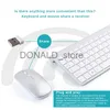 Tastaturen RYRA Mini Ultra Thin 2,4 G Wireless Tastatur und Maus Set USB wiederaufladbare Protable Tastatur Mäuse Combo für PC Laptop Notebook J240117