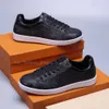 Luxemburg Sneakers Canvas Shoes Eclipse Grey Men Sneaker Flowers Debosed Leather Designer Luxury Shoe Hot Top Quality Trainer