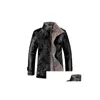 Men's Jackets 8XL haute qualité Pu vestes en cuir hommes automne solide col montant veste de mode Jaqueta Mascina Dct-2461 livraison directe Dhkx2