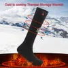 Chaussettes chauffantes d'hiver Sport de plein air chauffe-pieds thermique batterie Rechargeable Sports de Ski électrique 240117