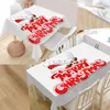 Toalha de mesa personalizada com capa de papai noel, toalha de mesa oxford à prova d'água, pode lavar as toalhas de mesa para cozinha, casamento, decoração el